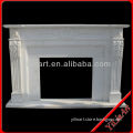 Chinese White Cheap Stone Fireplaces YL-B195